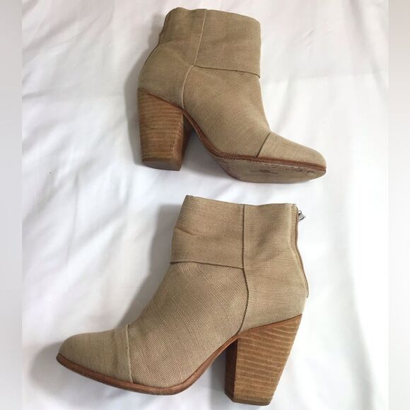 Rag & Bone Newbury Canvas Ankle Boots Size 8.5 - Picture 4 of 11